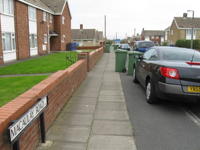 Houses on Macaulay Road near Rift House, Hartlepool